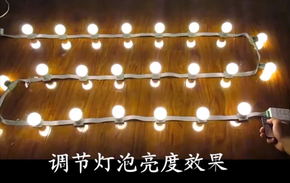 

LED 3M 18bulbs DC 24V remote String lights Marquee outdoor waterproof light waterfall bulb E27 led bulbs