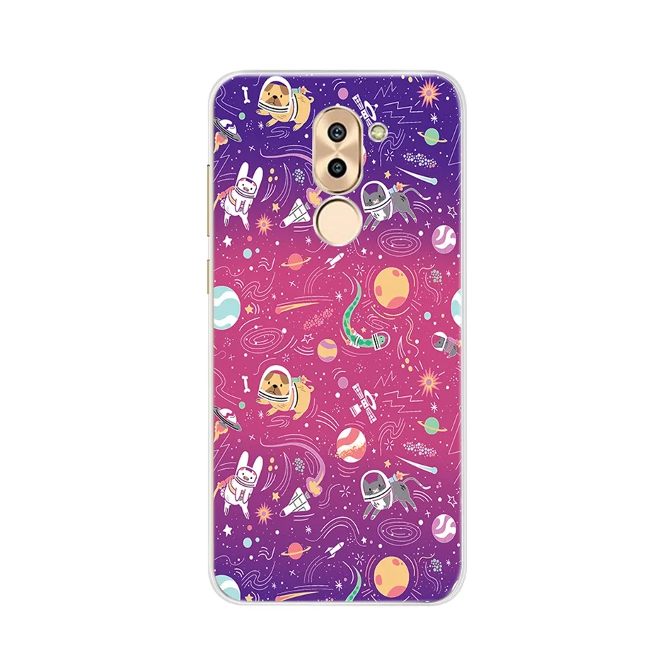 Кофе Модный чехол для телефона huawei GR5, задняя крышка, силиконовый мягкий чехол из ТПУ для huawei mate 9 Lite, чехол, чехол для Honor 6X Funda - Цвет: Кофе