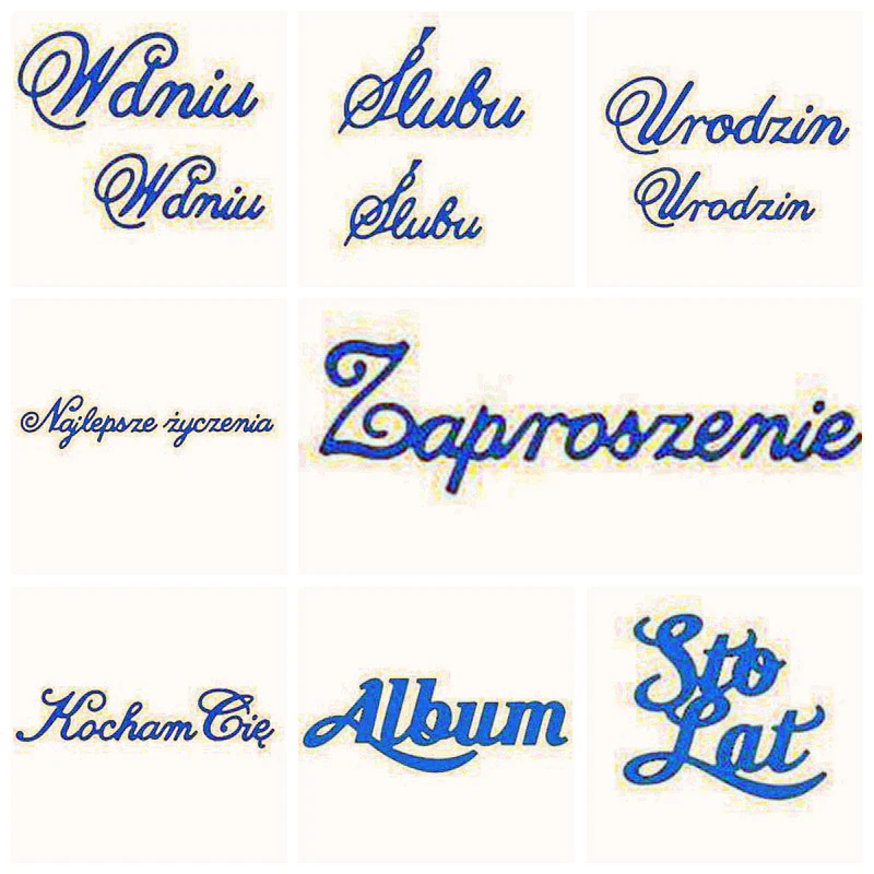 New Polish Letters Phrase Words Metal Cutting Dies Stencils 2019 For DIY Scrapbooking Decoration Embossing Card Craft Die Cut