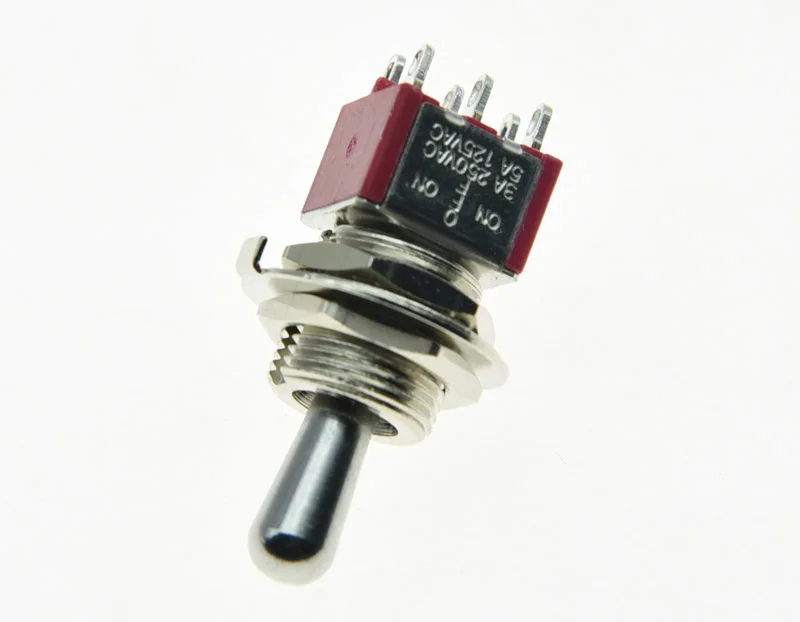 Гитарный DPDT 3 Way ON OFF Toggle Switch герметичный усилитель для толстой летучей мыши | Спорт