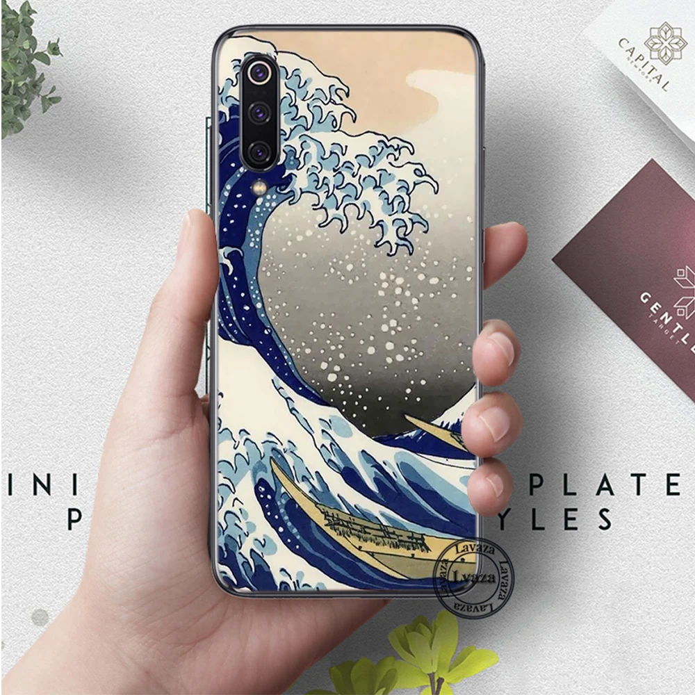 8 Hokusai большая волна Kanagawa Силиконовые чехол для Xiaomi Mi 5X6 6X8 9 SE 9T Pro CC9E CC9 A3 F1 A1 A2 Lite MAX 3 - Цвет: 8
