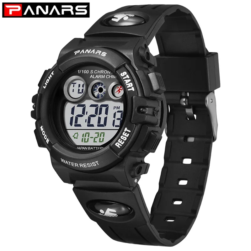 

PANARS Fashion New Arrival Kid's Watches Colorful LED Back Light Digital Electronic Watch Waterproof Swimming Girl Watches 8210