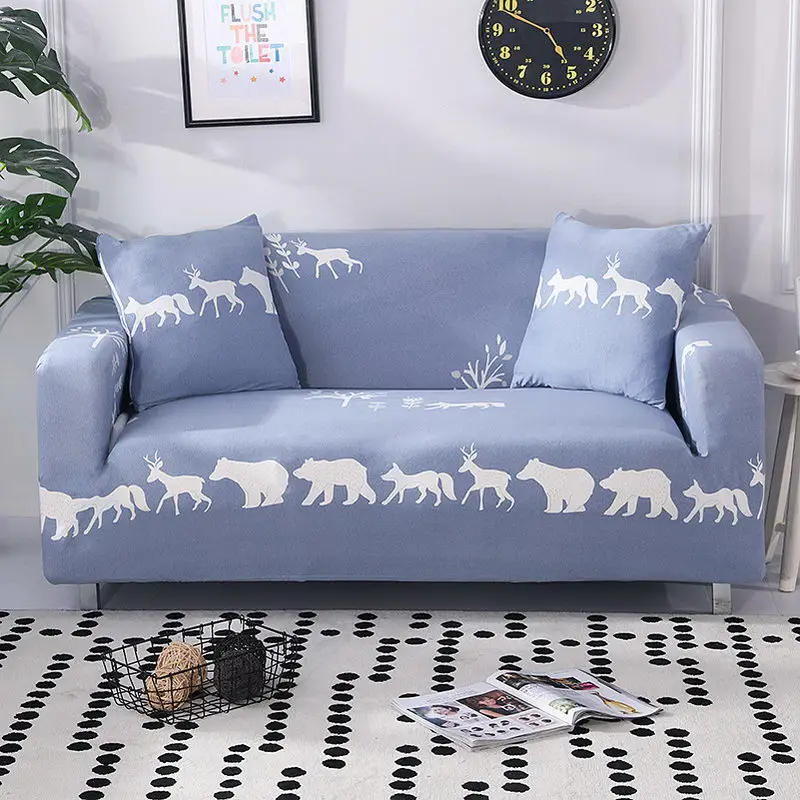 Color 5 Slipcover Эластичный Нескользящий угловой чехол для дивана четыре сезона полиэстер все включено эластичный диван подушка диван полотенце для гостиной - Цвет: Color 5