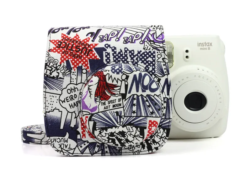 Кожаный наплечный ремень для камеры, защитный чехол для Fujifilm Instax Mini 8 9 чехол s, маленький компактный рюкзак для камеры HEONYIRRY