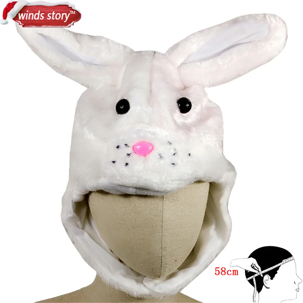 Новый Пасхальный/праздничный кроличий Топ шапка плюшевый капот украшение в виде