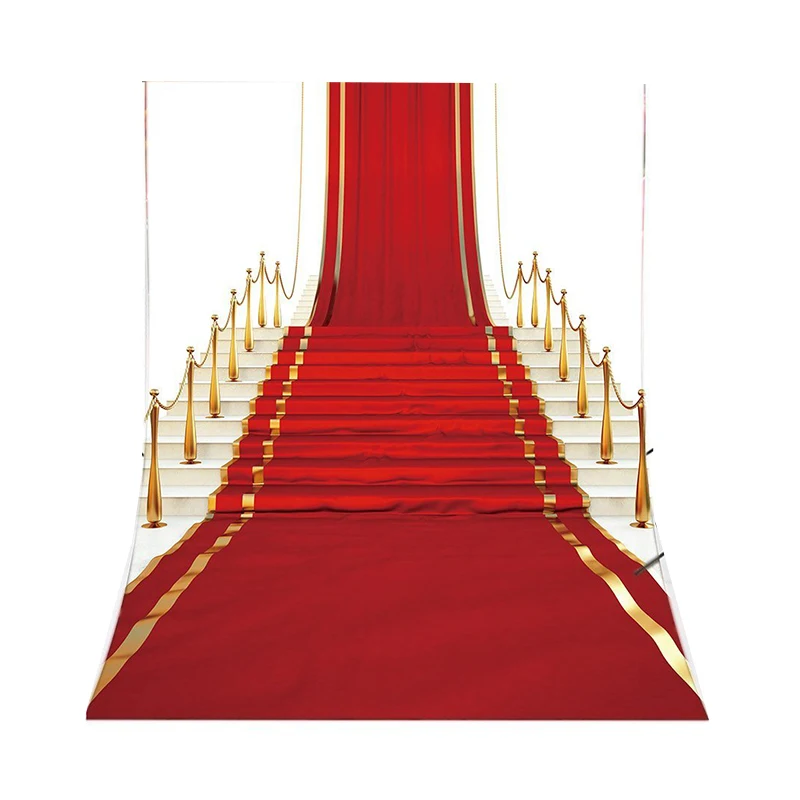 Top Deals Red Carpet Theme Photography Backdrops Vinyl 5x7FT/150X210cm Background Photo Studio Props For Stage or Prom | Электроника