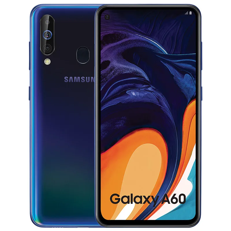 6G 128G Black Samsung Galaxy A60 SM-A6060 6," полный экран 2340*1080 Android 9,0 Восьмиядерный Поддержка NFC 32 Мп+ 8 Мп+ 5 Мп 3500 мАч лицо+ отпечаток пальца ID - Цвет: 6G 128G Black