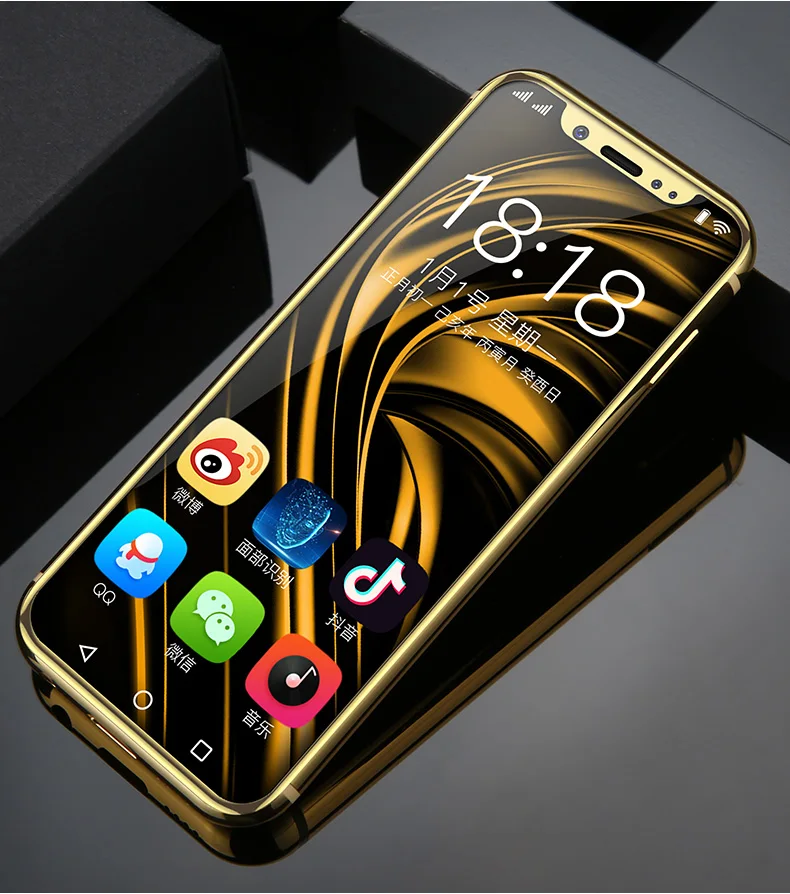 Супер мини телефон K-TOUCH I9 сотовые телефоны Android 8,1 32 Гб 2000 мАч металлическая рамка Telefone Face ID WiFi Poket 4G смартфон