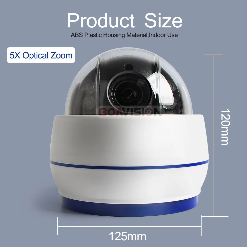 HD 1080P Беспроводная PTZ IP камера 5X оптический зум Wifi скоростные купольные камеры