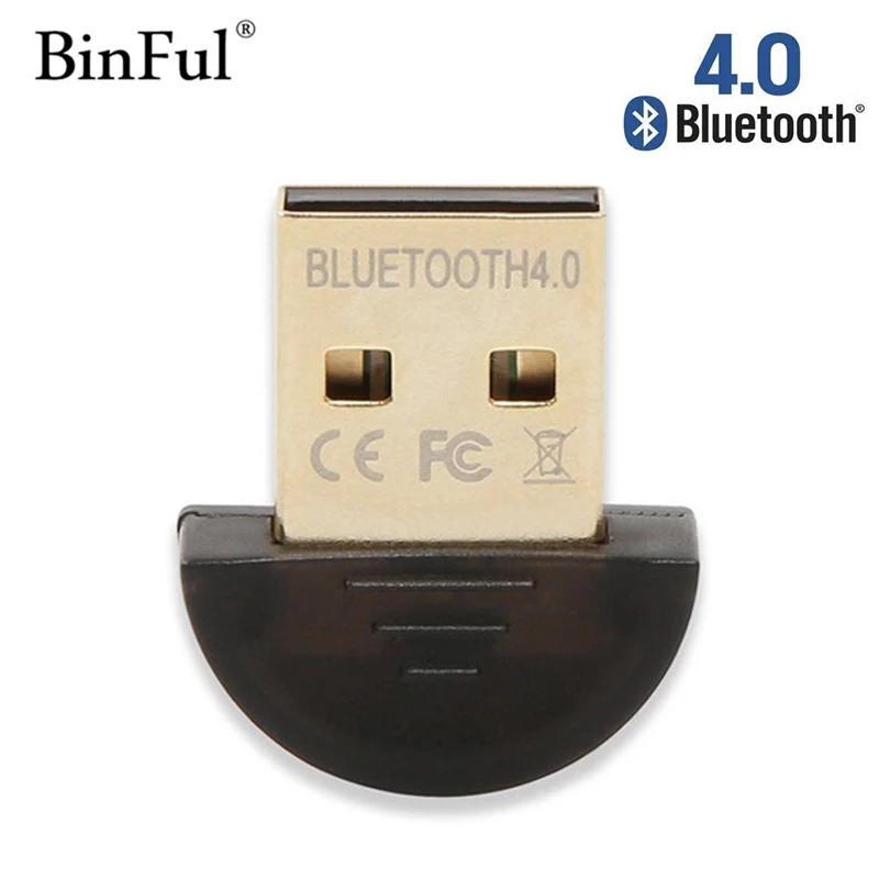 BinFul Mini USB Bluetooth адаптер V4.0 CSR Двойной режим беспроводной Dongle 4 0 передатчик для Windows