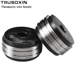 Panasonic подачи проволоки роликовые колеса 0,8 1,0 1,2 1,4 1,6 мм двойной Размеры MIG сварщик сварочная проволока загрузочный агригат