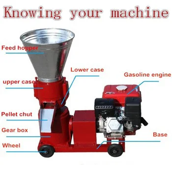 

diesel/ gasoline engine KL120 Pellet mill machine free shipping