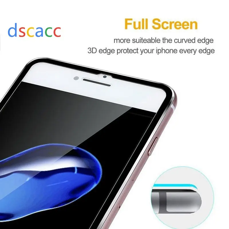 Защитное стекло dscacc закаленное с полным покрытием для iphone 8 plus /7 Plus/6/6S Plus