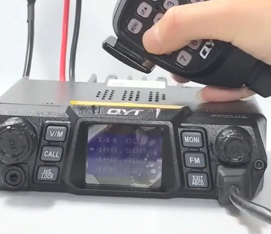 Двухдиапазонный QYT KT-980PLUS 136-174/400-470 МГц 75 Вт Мощный двухсторонний радио+ беспроводной микрофон динамик