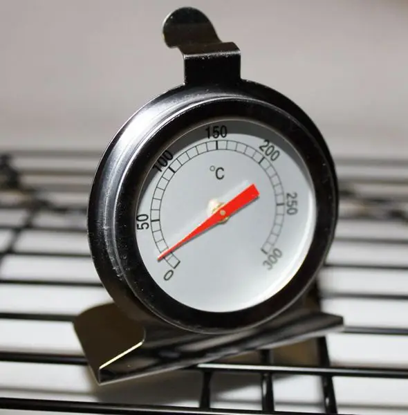 Набор из 2 термометров для духовки и выпечки в металлическом корпусе нержавеющей