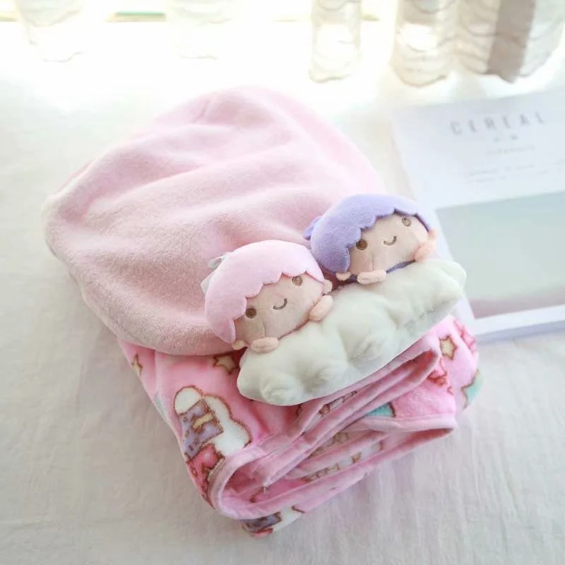Kawaii Мультфильм Близнецы плюшевые подушки + одеяло держать подушку игрушки Дети
