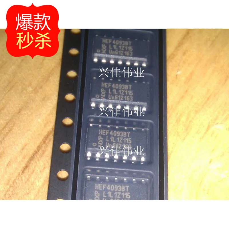 

10PCS New original authentic HEF4093BM CD4093BM HEF4093BT SOP14 Logic chip