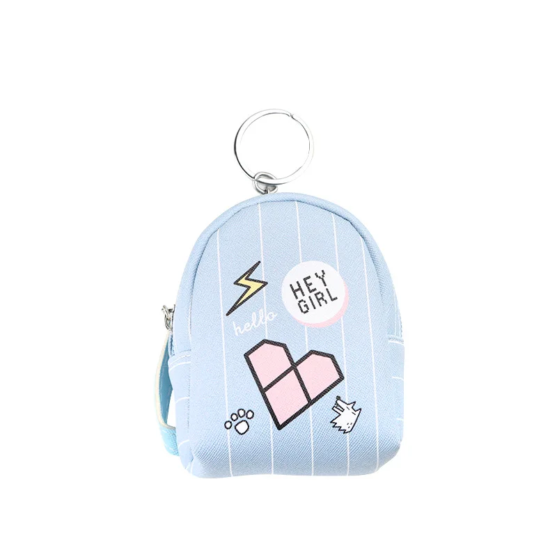 Small Fresh Mini Back pack Coin Purse Women Creative Purses Girl Cute Cartoon Fruit Cat Headphone Storage Bag Key Wallet for Kid | Багаж и
