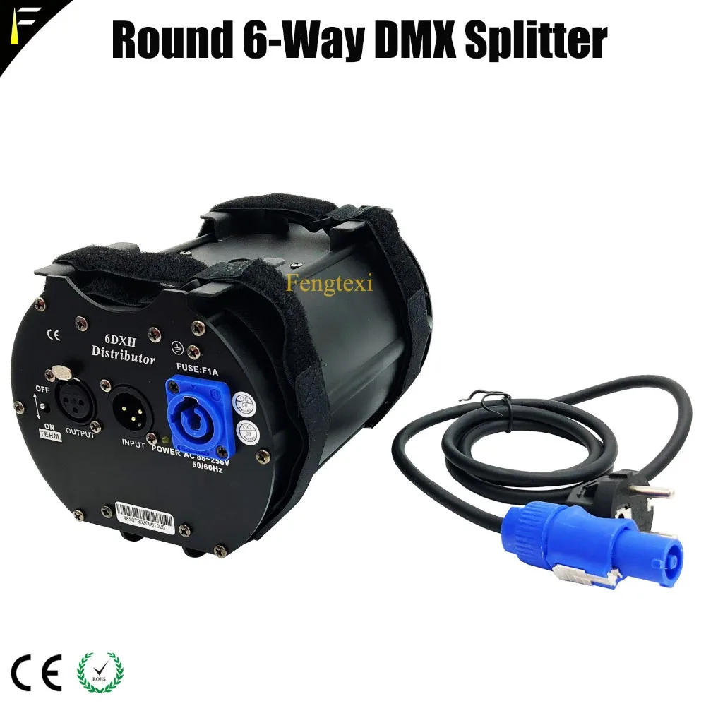 Диско светильник щение оборудование 6 DX DMX Дистрибьютор с оригинальным