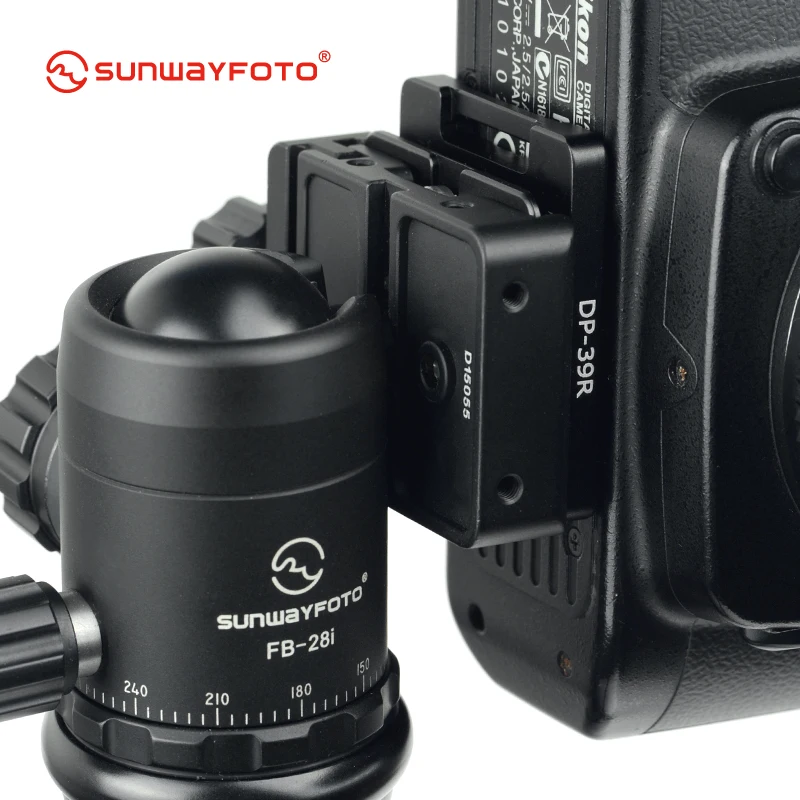 SUNWAYFOTO DP-39 головка штатива быстросъемная пластина для DSLR камеры Штативная головка Профессиональный алюминиевый монопод быстросъемная пластина
