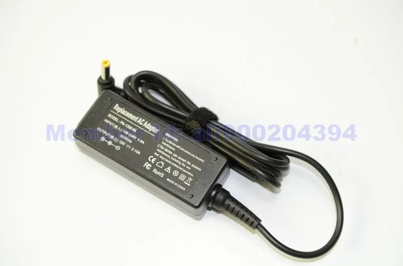 JIGU замена 19V 2.15A 5 5*1 7 MM 40W для ноутбука Acer Aspire One A150 D150 D250 D260 D270 W500 AC зарядное