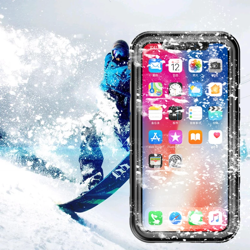 360 Защитный Водонепроницаемый чехол для iPhone 8 Plus X кристальная задняя и передняя