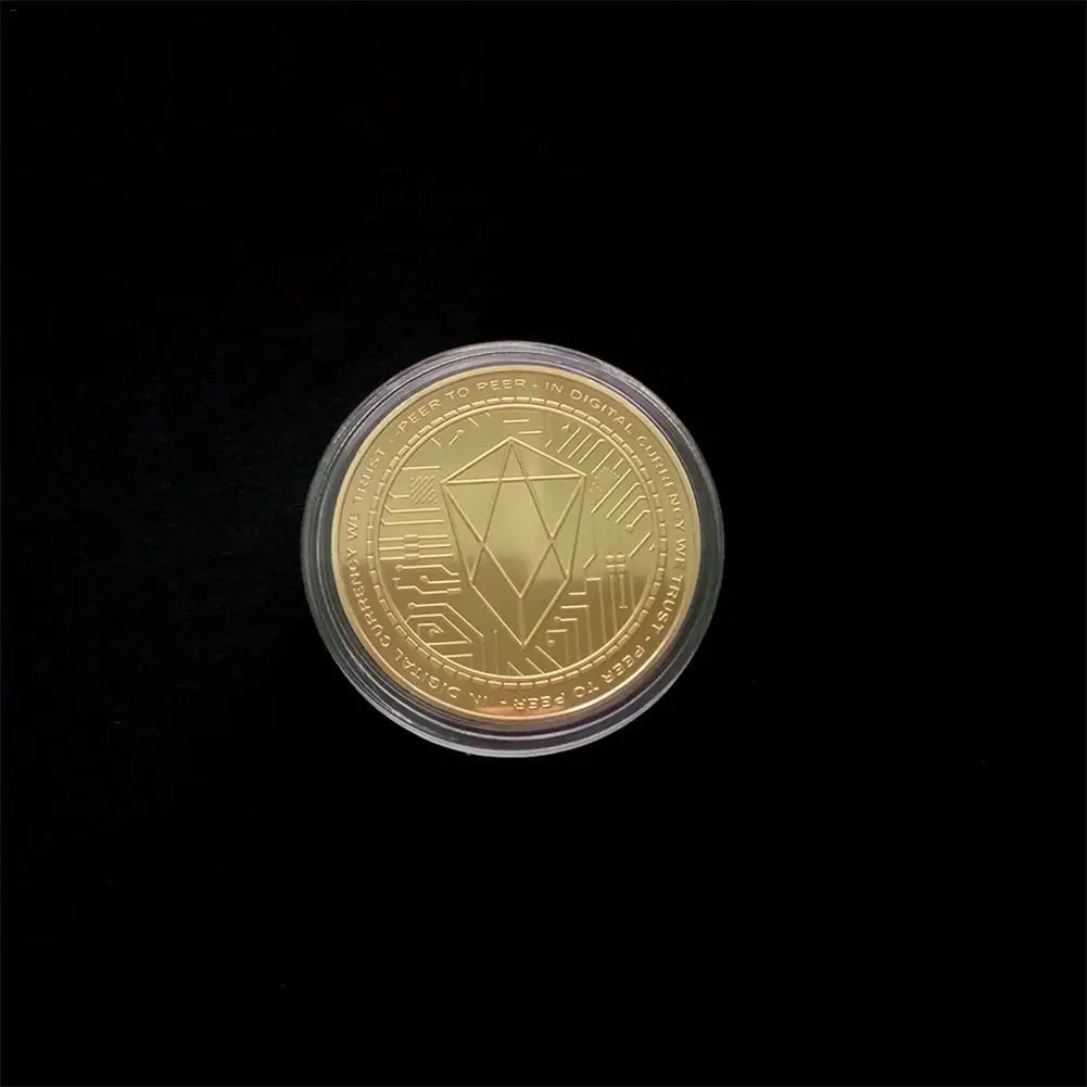 EOS позолоченные монеты физическая монета художественная Подарочная коллекция
