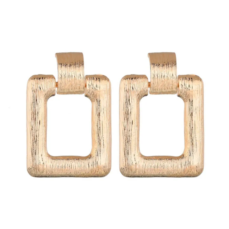 2019 Fashion Earrings Jewelry Gold Metal Irregular Geometric Earring For Women Boucle d'oreille | Украшения и аксессуары