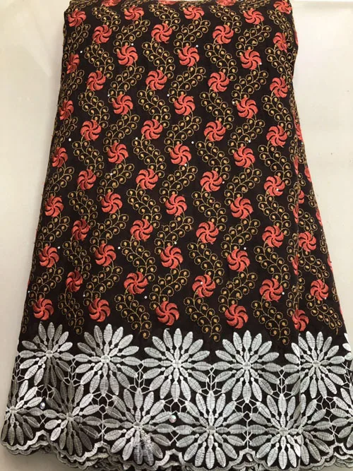 Высококачественная швейцарская вуаль кружевная ткань в нигерийском стиле из