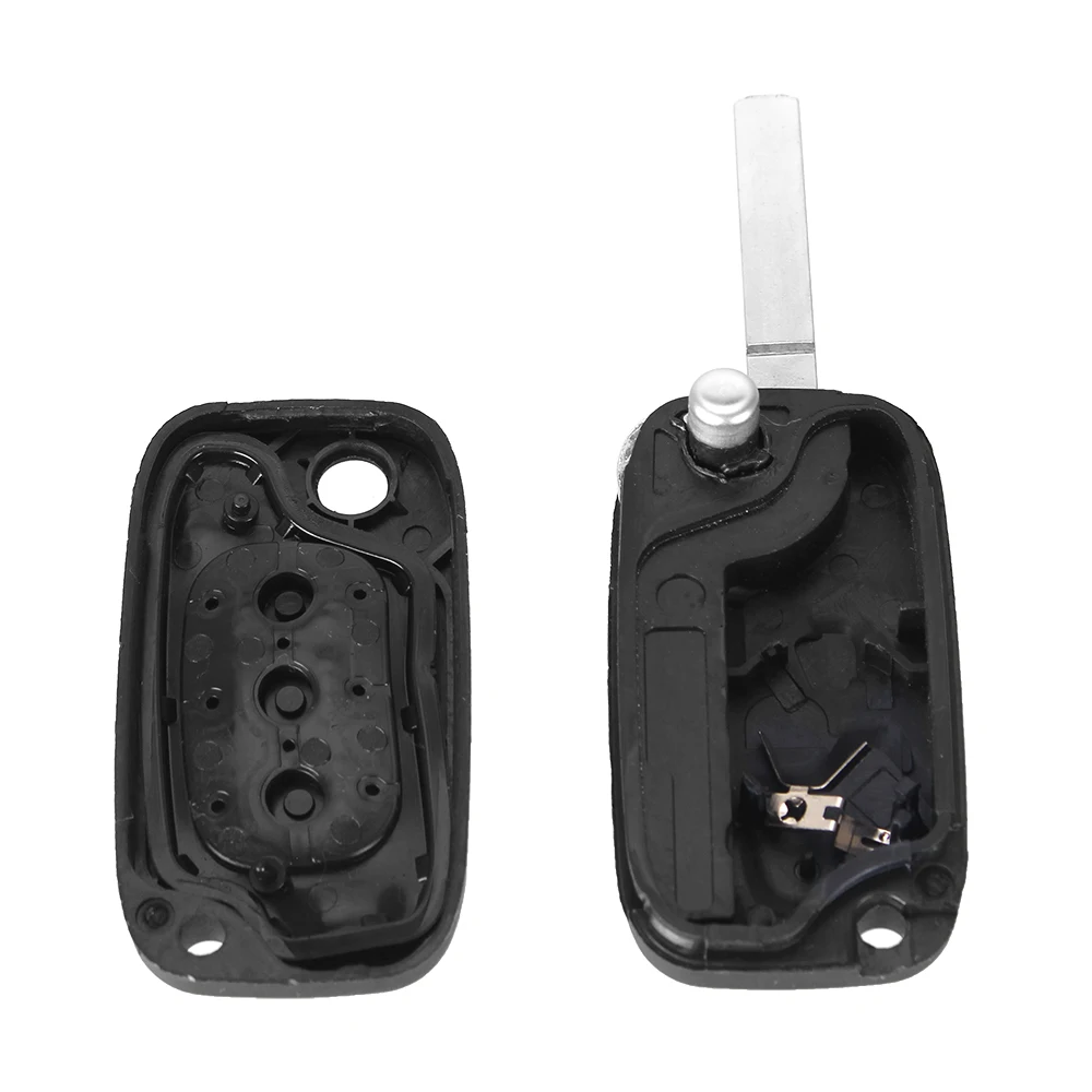KEYYOU 2 кнопки Раскладной Автомобильный чехол для ключей Renault Clio Kangoo Modus Megane