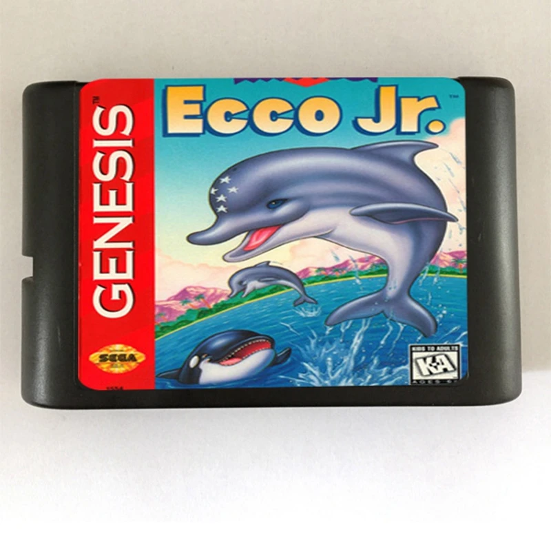 Ecco Jr. Игровой картридж новые 16 бит карточная игра для Sega игры Mega Drive / Genesis Системы|16