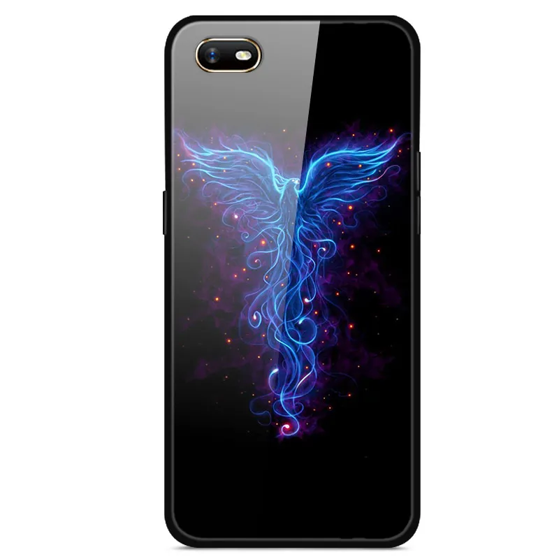 Для OPPO A1K чехол из закаленного стекла жесткий чехол для телефона для OPPO A1K чехол s Мягкий бампер для OPPOA1K A 1K CPH1923 чехол Роскошный - Цвет: 45