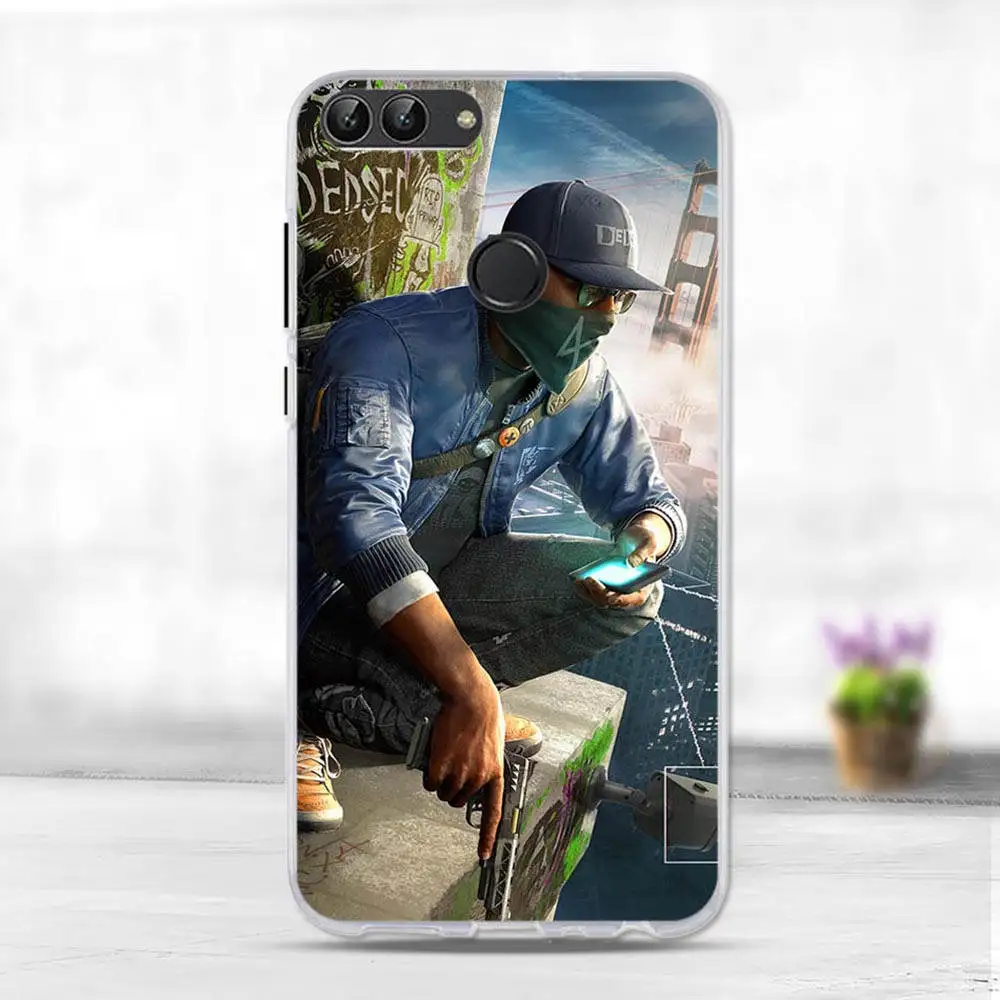 1 Чехол для huawei P Smart, милый чехол, Enjoy 7 S, силиконовый мягкий ТПУ чехол для телефона, чехол для huawei P Smart FIG-LX1, чехол - Цвет: 1