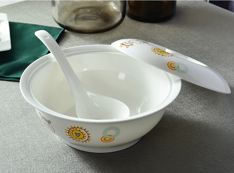 9 дюймовый пищевой контейнер для супа из тонкого фарфора керамические Столовые