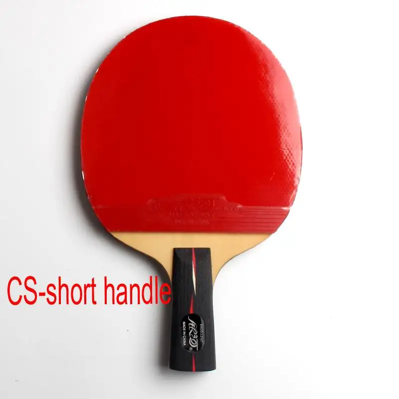 CS short handle 09d yinhe 09b 09d готовая ракетка углеродная ракетка хорошая в эластичности и скорости быстрая атака с петлей ракетка для пинг понга - Цвет: CS short handle 09d