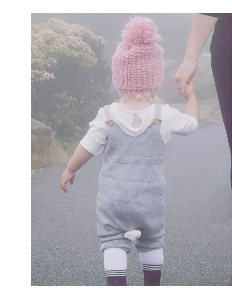 TinyPeople/; милый вязаный детский комбинезон с кроликом; комбинезон в клетку на лямках; зимняя одежда для мальчиков; комбинезон для девочек; детский ползунок комбинезон
