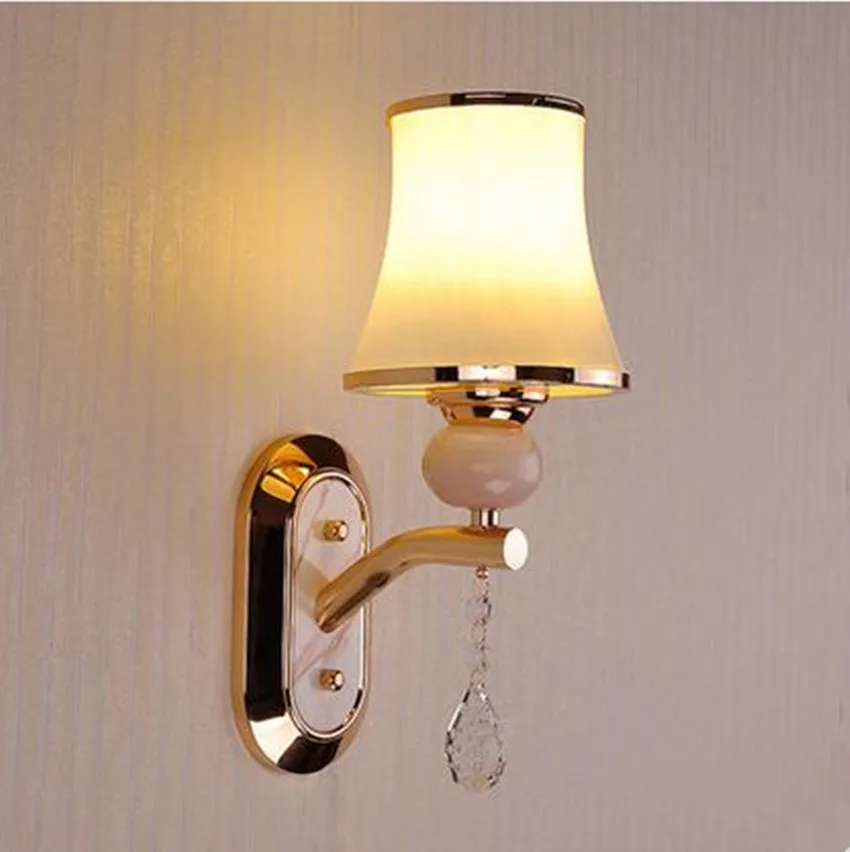 

Modern fashionCrystal led creative wall lamp living room study hotel restaurant bedroom bedside lamp simple modern warm lighting
