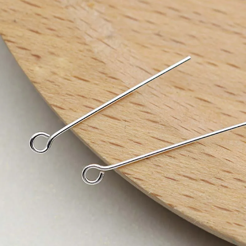 9 Shape 10 шт., настоящий чистый твердый 925 пробы, серебряный, плоская Т-образная форма, заколки для глаз, круглый шарик, бусина, шпилька, серьги, сделай сам, для изготовления ювелирных изделий - Color: 9 Shape