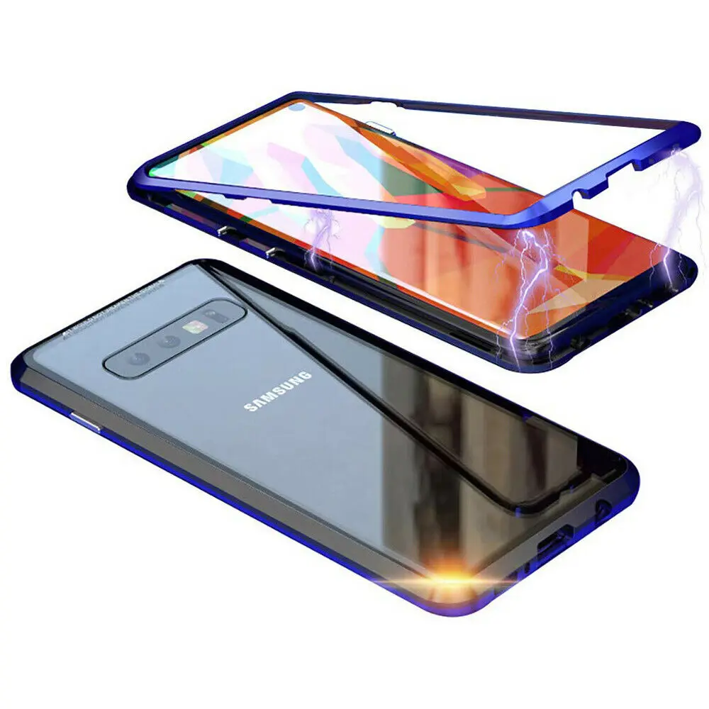 Роскошный металлический корпус чехол для телефона Магнитный для samsung Galaxy S10 S9 S8 Plus чехол S10e Note 8 для samsung Note 9 чехол