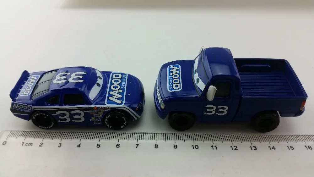 Дисней Pixar Cars No.33 Mood Spring пикап и автомобиль металлический литой игрушечный 1:55