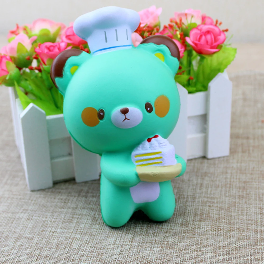Mskwee jumbo Kawaii панда сжимает мультяшный шеф повара кондитерский медведь кошка