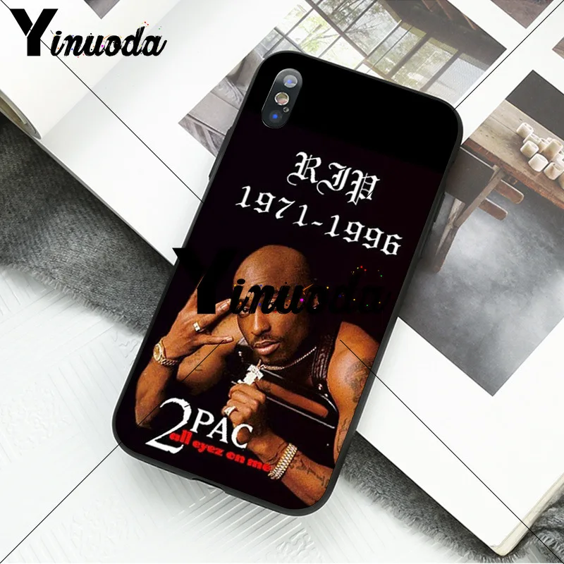Yinuoda 2Pac Tupac Amaru Shakur чехол для телефона Apple iPhone 8 7 6 6S Plus X XS MAX 5 5S SE XR мобильные