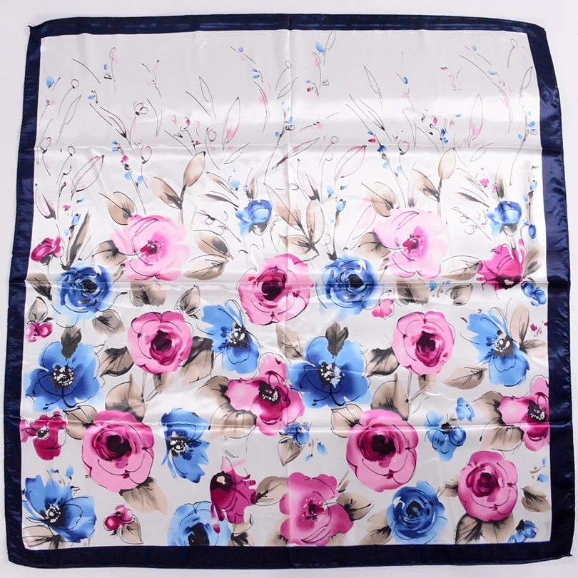 [BYSIFA] новый зимний квадратный атласный платок мусульманские шарфы для женщин 90*90