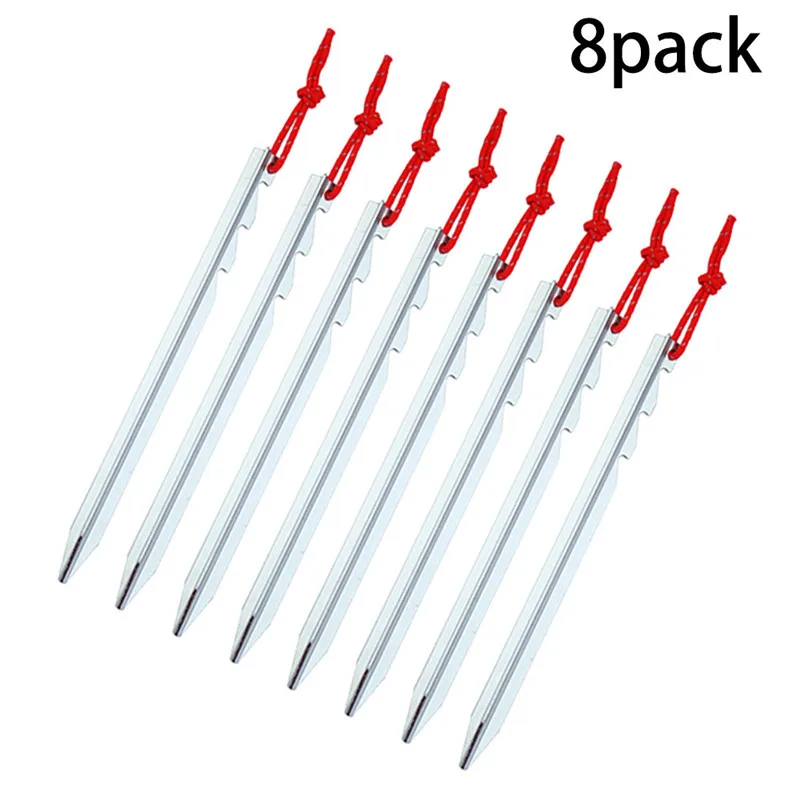 Все one tech Pack из 8 7075 алюминий открытый тент колышки для палатки безопасность и