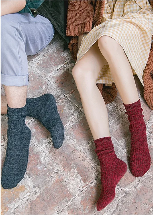 Однотонные Хлопковые женские повседневные носки до колена | Женская одежда
