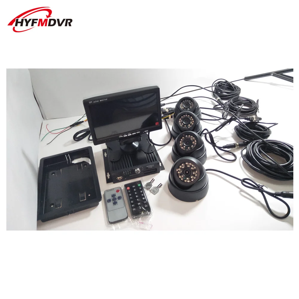 Полный комплект видеорегистратора для пассажирского автомобиля с бортовым