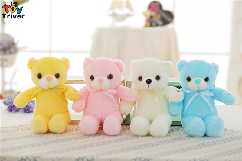 Светящийся плюшевый мишка светящаяся плюшевая игрушка мягкая кукла для