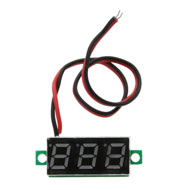 0 28 дюймов DC 2 5 V 30V Мини цифровой Батарея вольтметр Напряжение метр тестер LED Экран