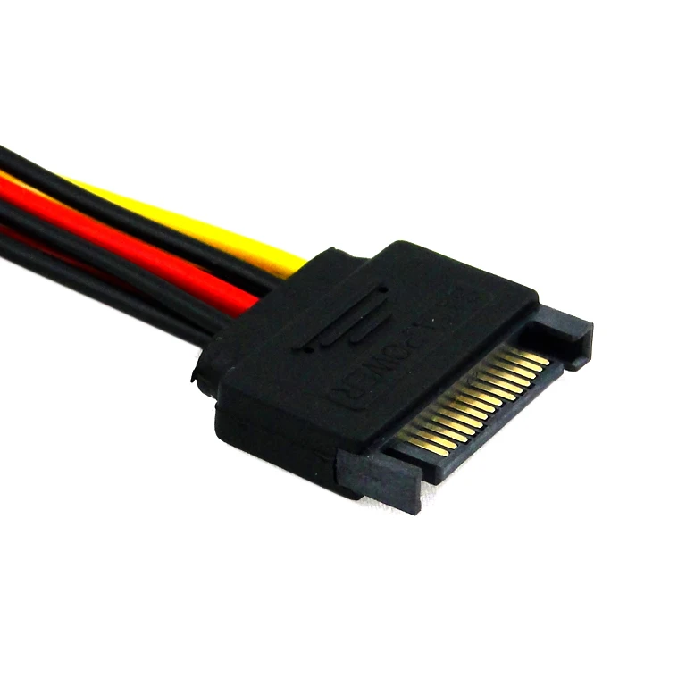SATA 15 Male to New dual 2 port IDE 4Pin Female Y Splitter 10 см удлинитель питания для 5 жесткого диска HDD|sata