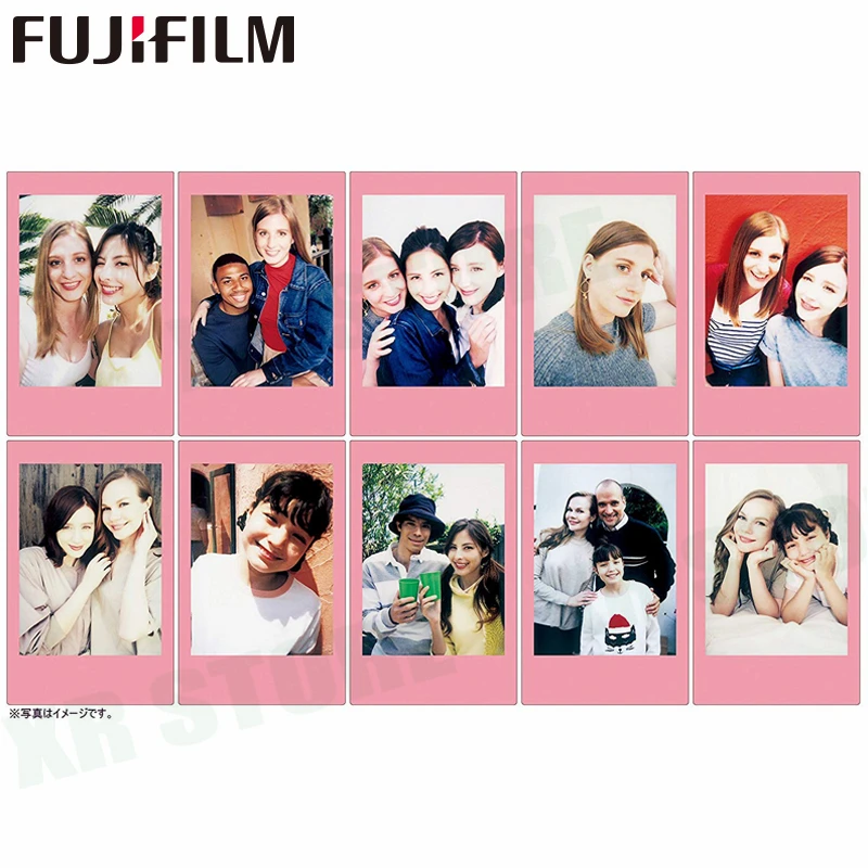 Белая пленка для Fuji Instax Мини 11 8 9 розовый лимонада камеры Instant Фотобумага 20 листов
